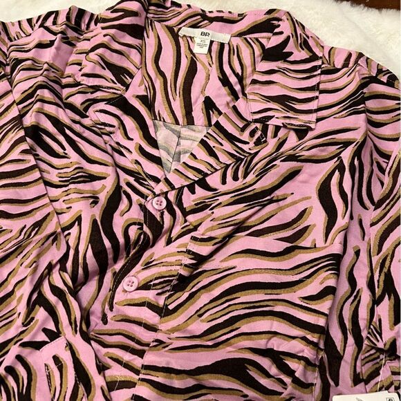 BP Nordstrom NWT Pink Bouquet Retro Zevra Top XS‎ - Picture 2 of 5